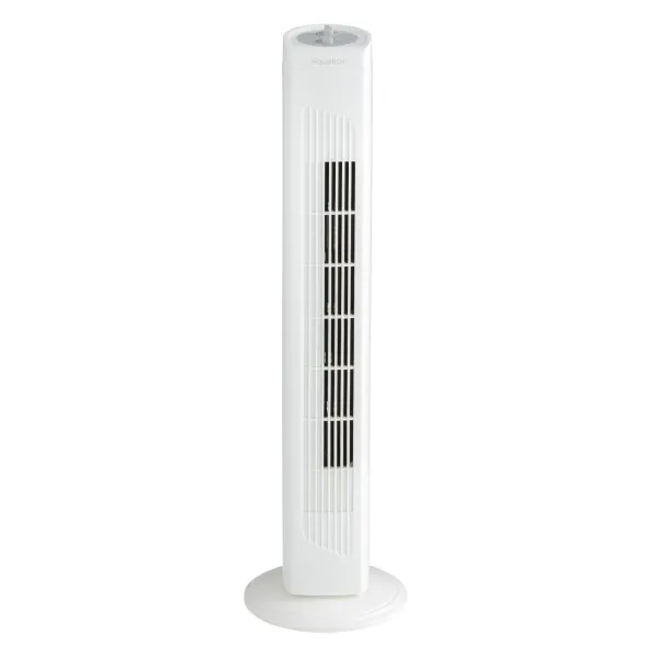 Ventilator Turn Fara Elice 42W, 3 Viteze, Oscilație 70°, Timer 2 Ore, Debit 1489 m³/h, 81 cm,Alb