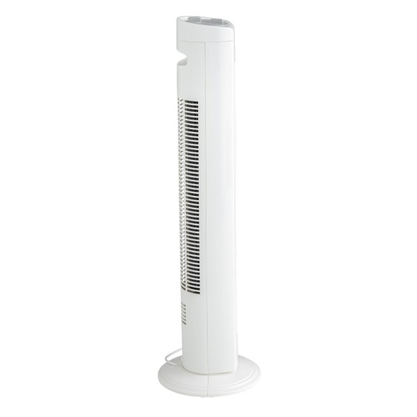 Ventilator Turn Fara Elice 42W, 3 Viteze, Oscilație 70°, Timer 2 Ore, Debit 1489 m³/h, 81 cm,Alb