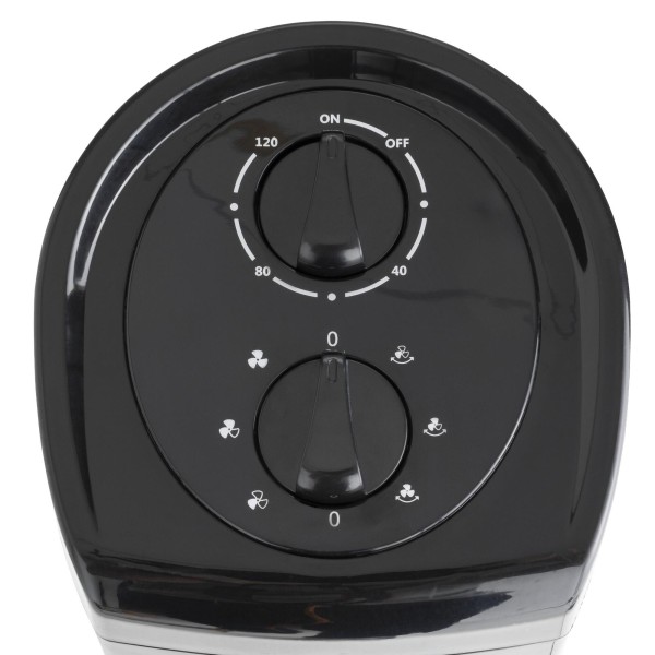 Ventilator Turn Fara Elice 42W, 3 Viteze, Oscilație 70°, Timer 2 Ore, Debit 1489 m³/h, 81 cm, Negru
