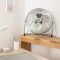Ventilator de Podea 120W, Ø45 cm, 3 Viteze, Timer, Argintiu