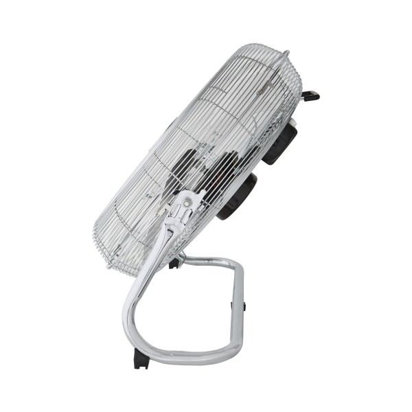 Ventilator de Podea 120W, Ø45 cm, 3 Viteze, Timer, Argintiu