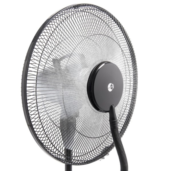 Ventilator cu Picior Pulverizare Apă 70W , Telecomandă, Rezervor 2L, 3 Viteze, Timer 9h, Oscilație 80°, Ø40 cm, Negru