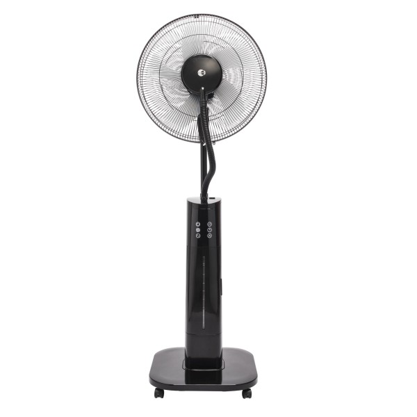 Ventilator cu Pulverizator Apă 70W, Ø40cm, H130cm, Terasă și Foișor, Rezervor 2L, Telecomandă, 3 Viteze