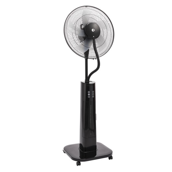 Ventilator cu Pulverizator Apă 70W, Ø40cm, H130cm, Terasă și Foișor, Rezervor 2L, Telecomandă, 3 Viteze