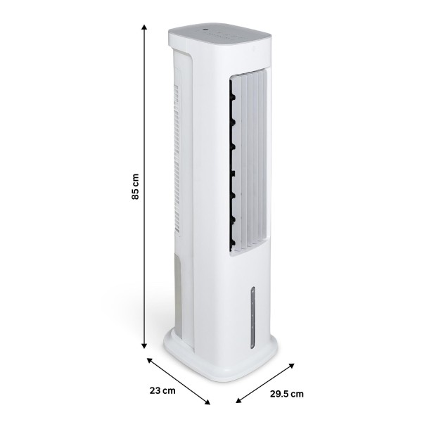 Răcitor de Aer Turn Cube 55W, Rezervor 5L, Telecomandă, Timer 7 Ore, 3 Viteze, Oscilație 60°, Alb