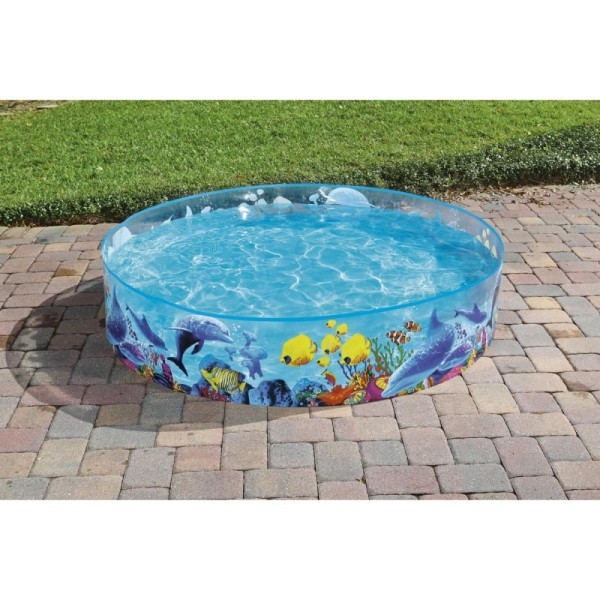 Piscină Rotundă pentru Copii Bestway 183 cm, Model Peștișori, 946 Litri, 2-4 Ani