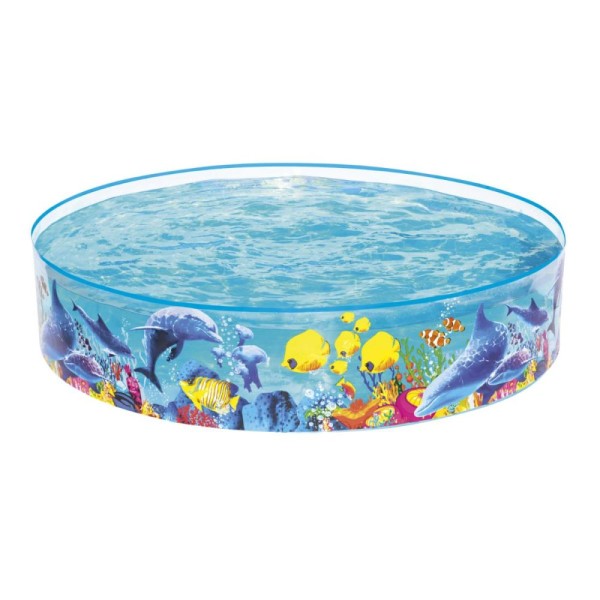 Piscină Rotundă pentru Copii Bestway 183 cm, Model Peștișori, 946 Litri, 2-4 Ani