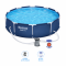 Piscina cu Pompa de Filtrare si Filtru Bestway Steel Pro, Cadru Metalic, Dimensiune 3.05m x 76cm