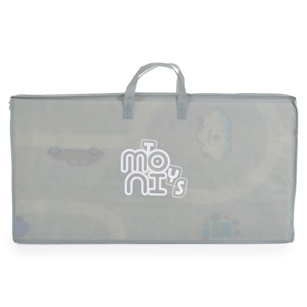Saltea de Joacă Pliabilă din Spumă XPE Moni Toys Urban Traffic, Față-Verso, 200x150 cm