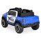Mașină Electrică Poliție RAM Mammoth 1000 Blue, 2 Motoare 35W, Telecomandă 2,4 GHz, 3-8 Ani