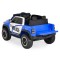 Mașină Electrică Poliție RAM Mammoth 1000 Blue, 2 Motoare 35W, Telecomandă 2,4 GHz, 3-8 Ani