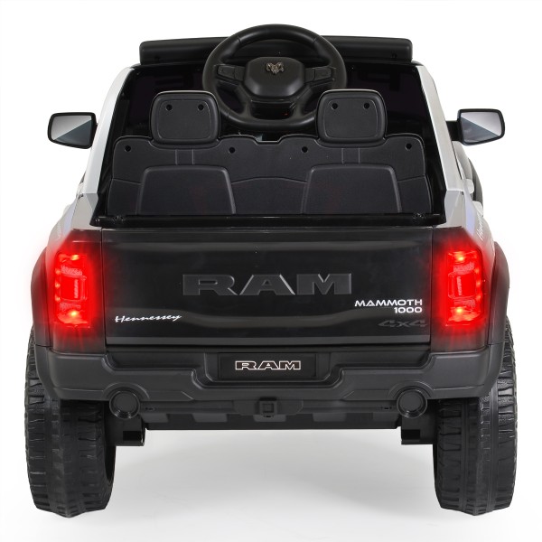 Mașină Electrică Poliție RAM Mammoth 1000 Black, 2 Motoare 35W, Telecomandă 2,4 GHz, 3-8 Ani