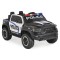 Mașină Electrică Poliție RAM Mammoth 1000 Black, 2 Motoare 35W, Telecomandă 2,4 GHz, 3-8 Ani