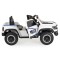 Mașină Electrică Poliție RAM Mammoth 1000 White, 2 Motoare 35W, Telecomandă 2,4 GHz, 3-8 Ani
