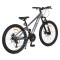 Bicicletă Copii Byox Zenith Grey 24", Cadru Aluminiu, 21 Viteze Shimano, Frâne Disc, 10 Ani+