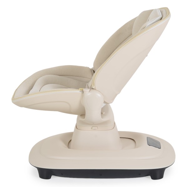 Leagăn Electric Bebelusi Cangaroo Hera Beige cu Aplicație Mobilă, 7 Moduri Balans, 360°, Muzică și Plasă de Insecte