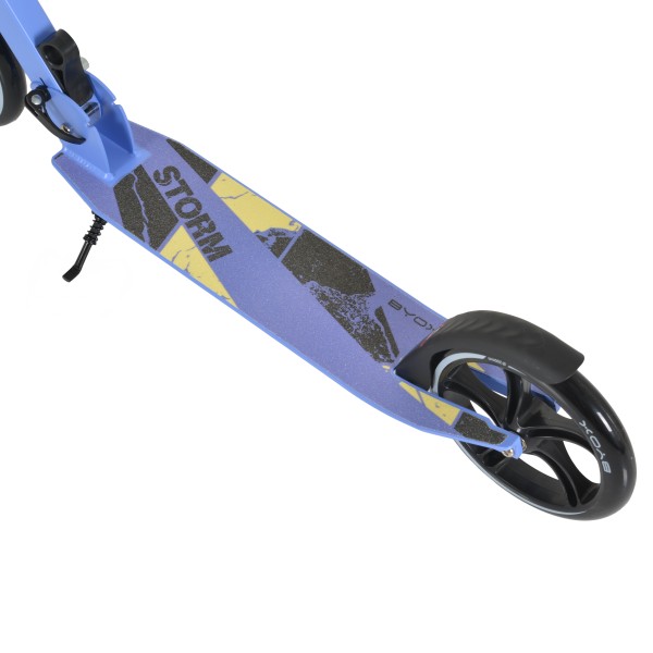 Trotineta Copii 6 Ani+ Byox Storm Blue, Aluminiu, Roți PU 200 mm, Pliabilă, 100 kg