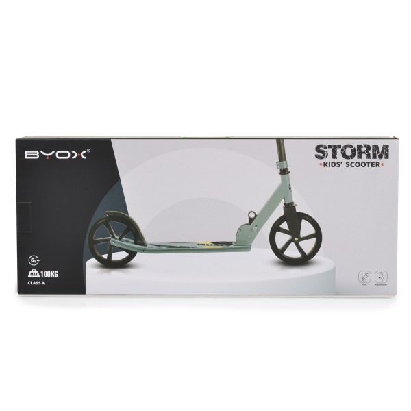 Trotineta Copii 6 Ani+ Byox Storm Blue, Aluminiu, Roți PU 200 mm, Pliabilă, 100 kg