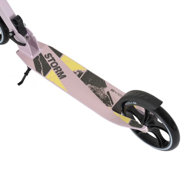Trotineta Copii 6 Ani+ Byox Storm Pink, Aluminiu, Roți PU 200 mm, Pliabilă, 100 kg
