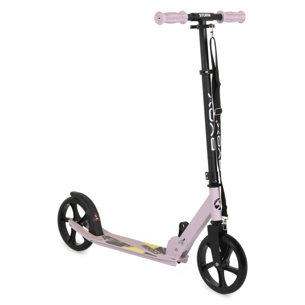 Trotineta Copii 6 Ani+ Byox Storm Pink, Aluminiu, Roți PU 200 mm, Pliabilă, 100 kg