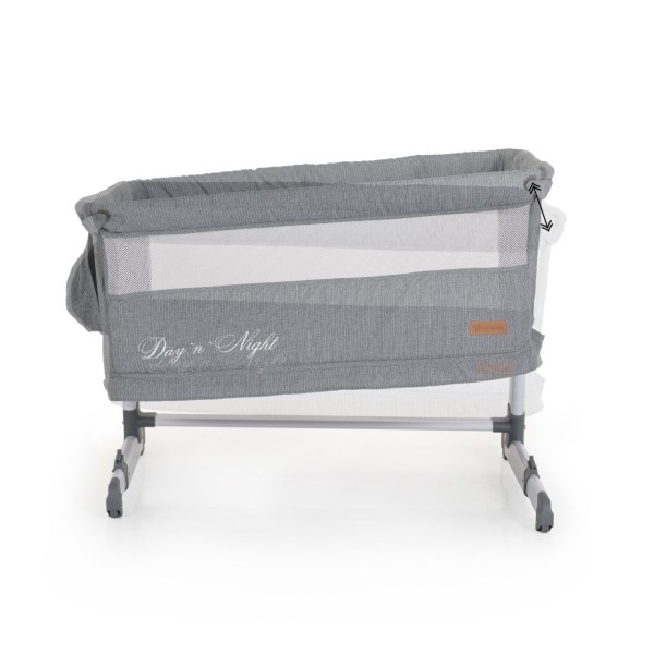 Pătuț Co-Sleeper 3în1 Cangaroo Day'n'Night, Antireflux, Barieră Rabatabilă, Țarc Joacă, 0-36 Luni