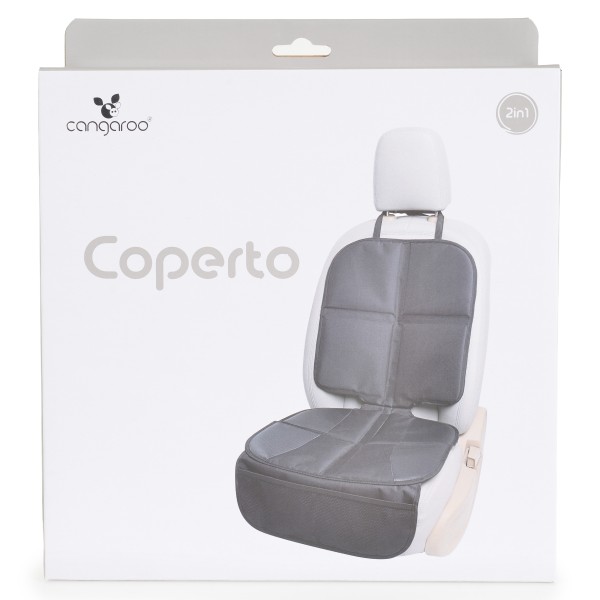 Protecție Tapiserie Scaun Auto Copii Cangaroo Coperto, Antiderapantă, Buzunar Lateral, 109x44,5 cm