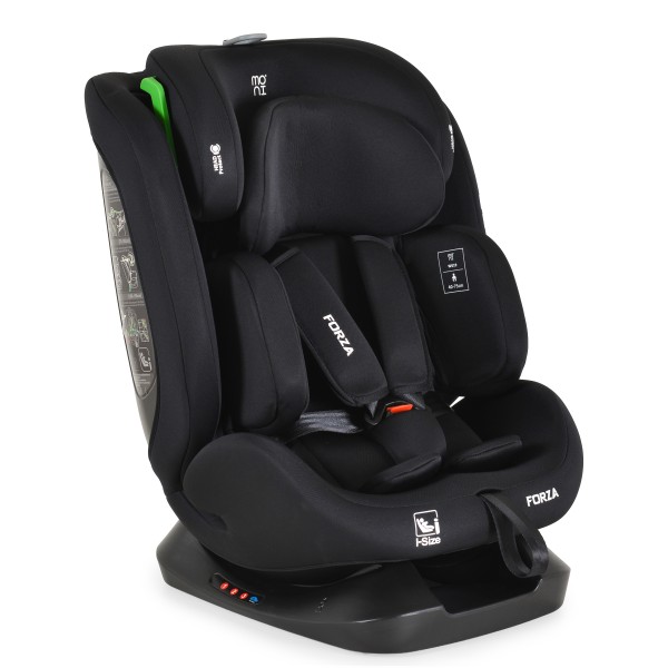 Scaun Auto Moni Forza Black, ECE R129/04, Poziție de Somn Reglabilă, Ham 5 Puncte, HPS, 0-12 Ani