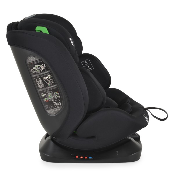 Scaun Auto Moni Forza Black, ECE R129/04, Poziție de Somn Reglabilă, Ham 5 Puncte, HPS, 0-12 Ani