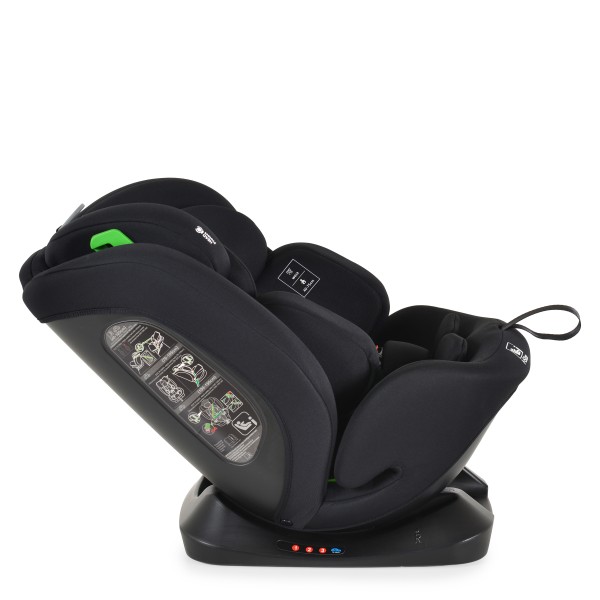 Scaun Auto Moni Forza Black, ECE R129/04, Poziție de Somn Reglabilă, Ham 5 Puncte, HPS, 0-12 Ani