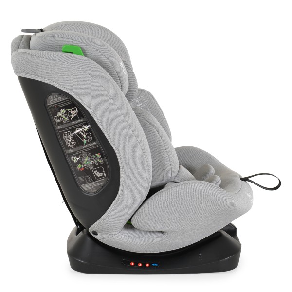 Scaun Auto Moni Forza Grey, ECE R129/04, Poziție de Somn Reglabilă, Ham 5 Puncte, HPS, 0-12 Ani
