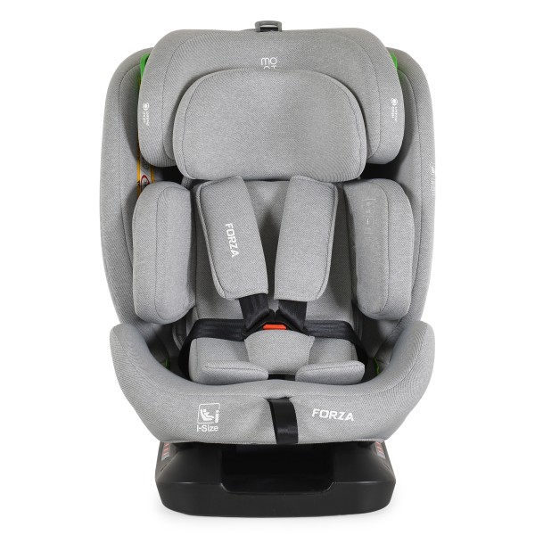 Scaun Auto Moni Forza Grey, ECE R129/04, Poziție de Somn Reglabilă, Ham 5 Puncte, HPS, 0-12 Ani