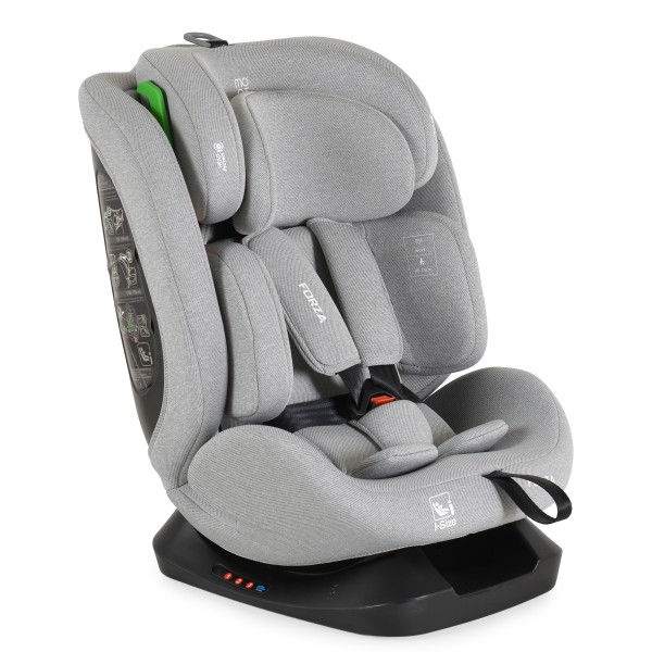 Scaun Auto Moni Forza Grey, ECE R129/04, Poziție de Somn Reglabilă, Ham 5 Puncte, HPS, 0-12 Ani