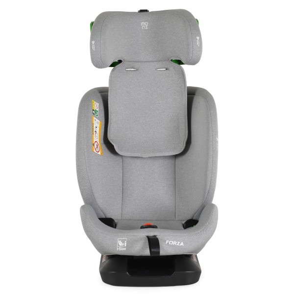 Scaun Auto Moni Forza Grey, ECE R129/04, Poziție de Somn Reglabilă, Ham 5 Puncte, HPS, 0-12 Ani