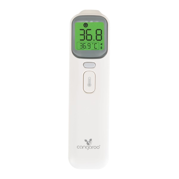 Termometru cu Infraroșu Cangaroo Theo – Frunte și Ureche, Măsurare Rapidă 1s, LCD Color, Memorie 40 Măsurători