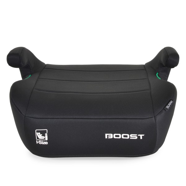 Înălțător Auto Moni Boost Black i-Size, ECE R129/04, 125-150 cm, EPS+EPP, Compact 0,8 kg