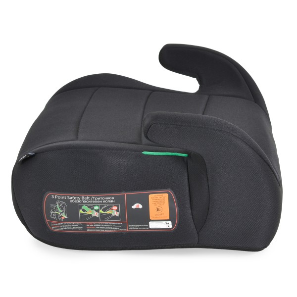 Înălțător Auto Moni Boost Black i-Size, ECE R129/04, 125-150 cm, EPS+EPP, Compact 0,8 kg