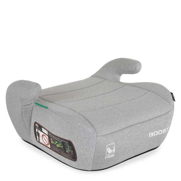 Înălțător Auto Moni Boost Grey i-Size, ECE R129/04, 125-150 cm, EPS+EPP, Compact 0,8 kg