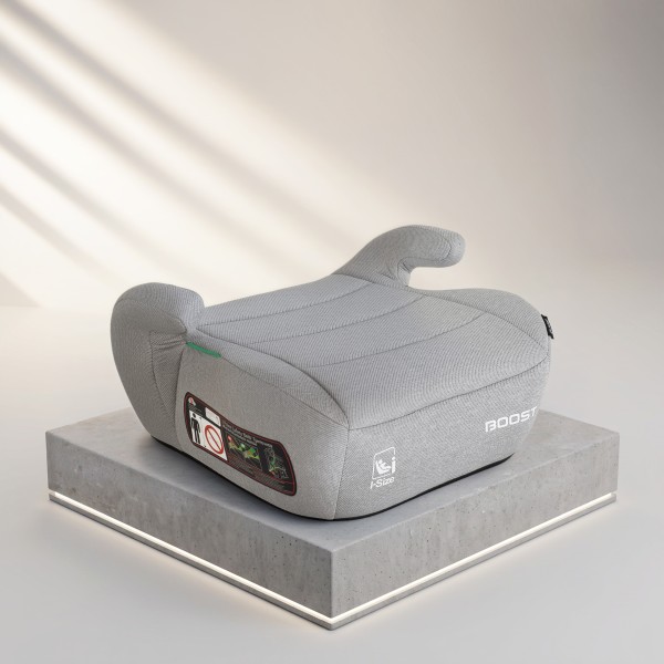 Înălțător Auto Moni Boost Grey i-Size, ECE R129/04, 125-150 cm, EPS+EPP, Compact 0,8 kg