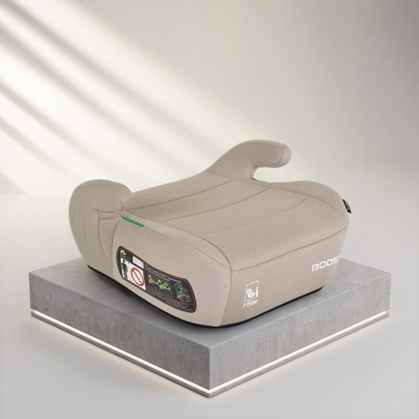 Înălțător Auto Moni Boost Beige i-Size, ECE R129/04, 125-150 cm, EPS+EPP, Compact 0,8 kg