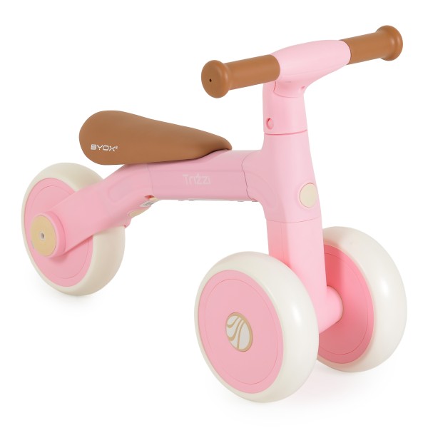 Bicicletă Echilibru 3 în1 Byox Trizzi Mini Pink, 12 Luni+, Anvelope EVA, Conversie Fără Unelte
