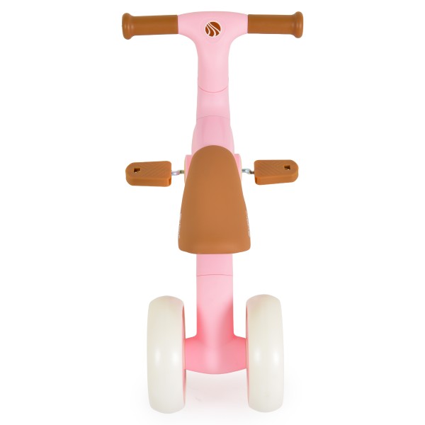 Bicicletă Echilibru 3 în1 Byox Trizzi Mini Pink, 12 Luni+, Anvelope EVA, Conversie Fără Unelte
