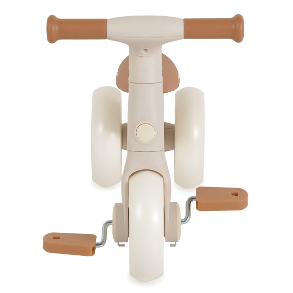 Bicicletă Echilibru 3 în1 Byox Trizzi Mini Beige, 12 Luni+, Anvelope EVA, Conversie Fără Unelte
