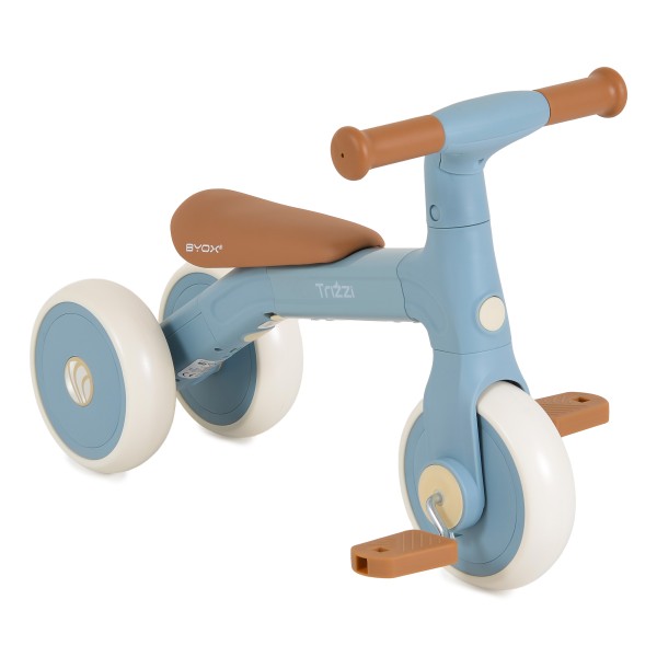 Bicicletă Echilibru 3 în1 Byox Trizzi Mini Blue, 12 Luni+, Anvelope EVA, Conversie Fără Unelte