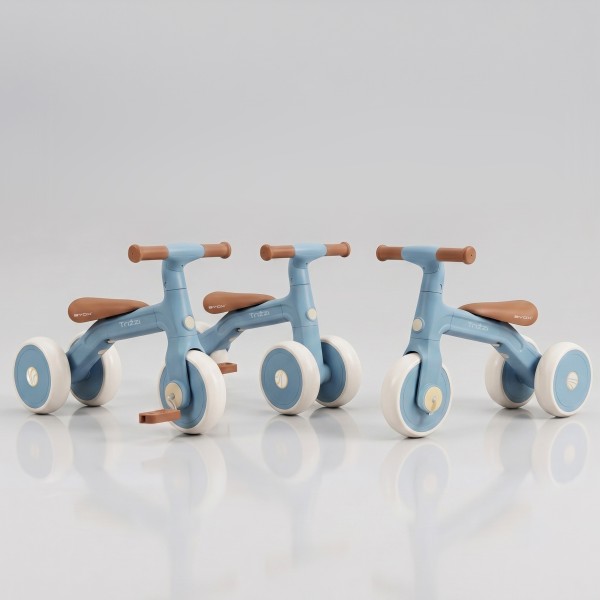 Bicicletă Echilibru 3 în1 Byox Trizzi Mini Blue, 12 Luni+, Anvelope EVA, Conversie Fără Unelte