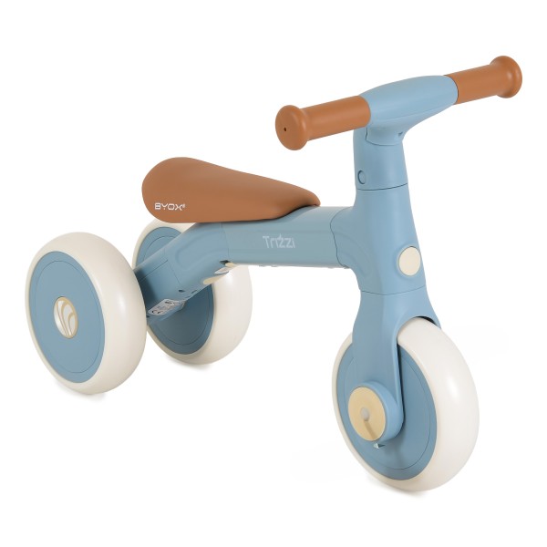 Bicicletă Echilibru 3 în1 Byox Trizzi Mini Blue, 12 Luni+, Anvelope EVA, Conversie Fără Unelte