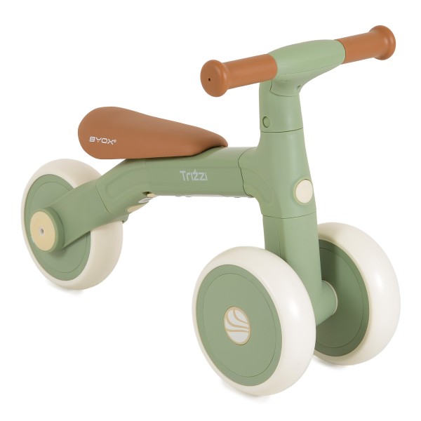 Bicicletă Echilibru 3 în1 Byox Trizzi Mini Green, 12 Luni+, Anvelope EVA, Conversie Fără Unelte