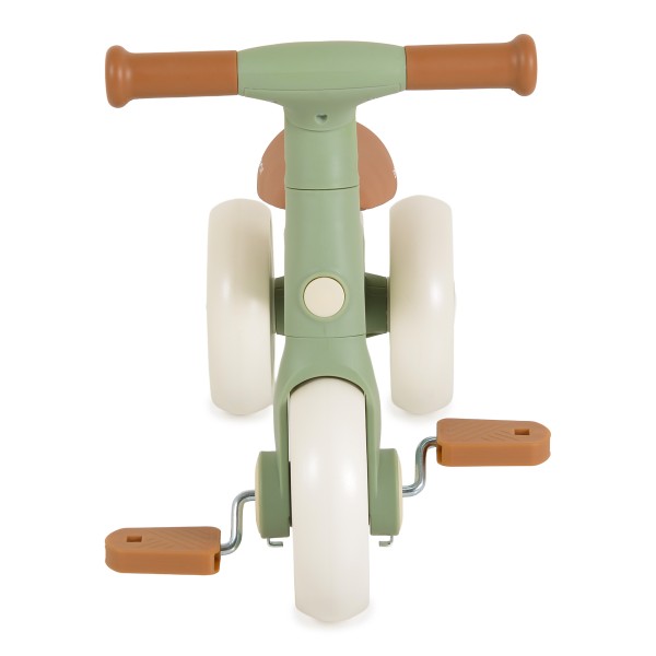 Bicicletă Echilibru 3 în1 Byox Trizzi Mini Green, 12 Luni+, Anvelope EVA, Conversie Fără Unelte