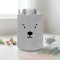 Coș Textil Depozitare Jucării Copii Moni Toys Nori Grey, Închidere Șnur, 35x45 cm, 43 L