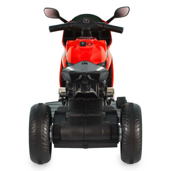 Motocicletă Electrică Moni Nairobi Red, 2 Motoare 25W, MP3+USB, Lumini, 6V 7Ah, 3-8 Ani