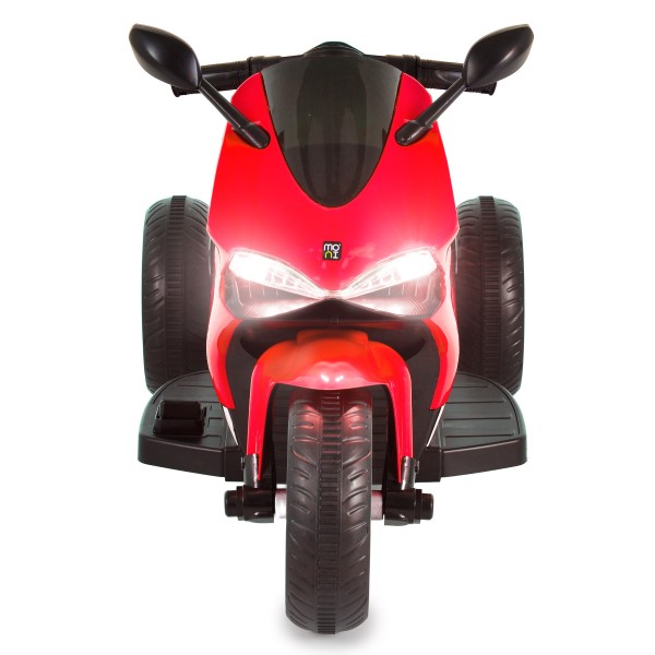 Motocicletă Electrică Moni Nairobi Red, 2 Motoare 25W, MP3+USB, Lumini, 6V 7Ah, 3-8 Ani